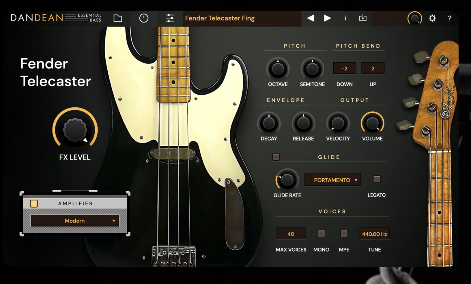 Tracktion Dean Essential Bass